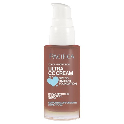 Pacifica Ultra CC Cream Radiant Foundation with SPF 17 Cool/Deep 1 fl oz - Imperfect Box